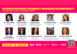Speakers at the Generation Equality side event at the High-Level Political Forum
