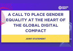 Gender equality at Global Digital Compact